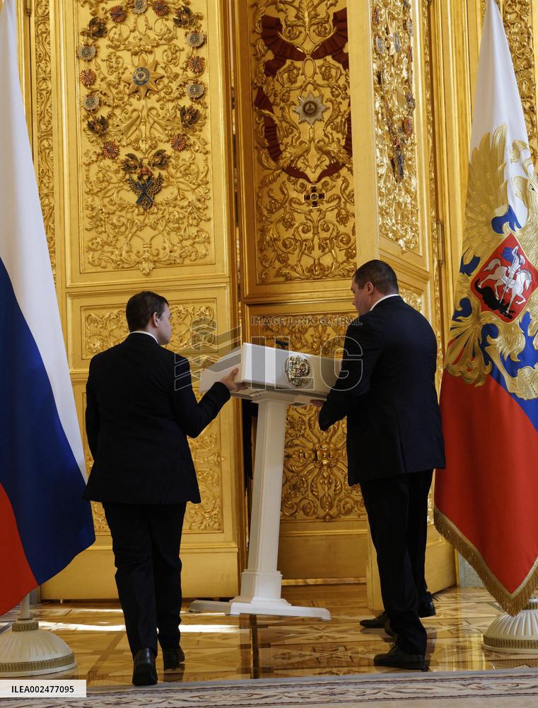 Putin Meets With His Election Agents - Moscow