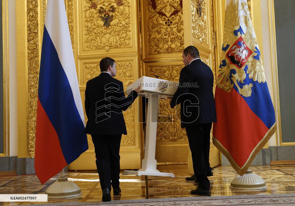 Putin Meets With His Election Agents - Moscow