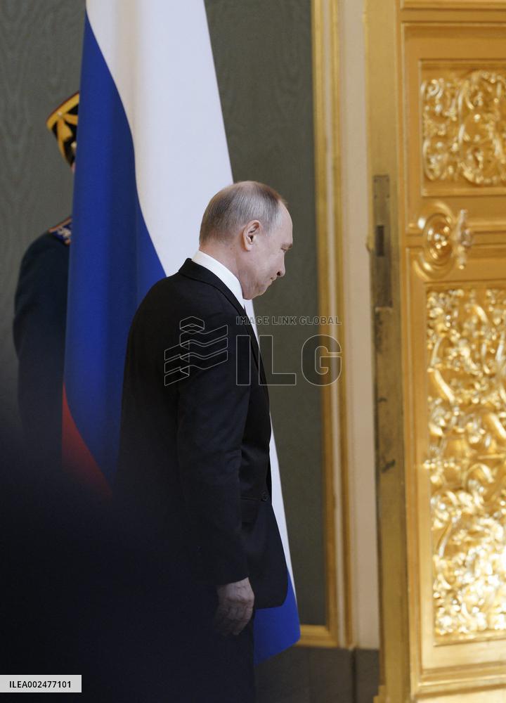Putin Meets With His Election Agents - Moscow
