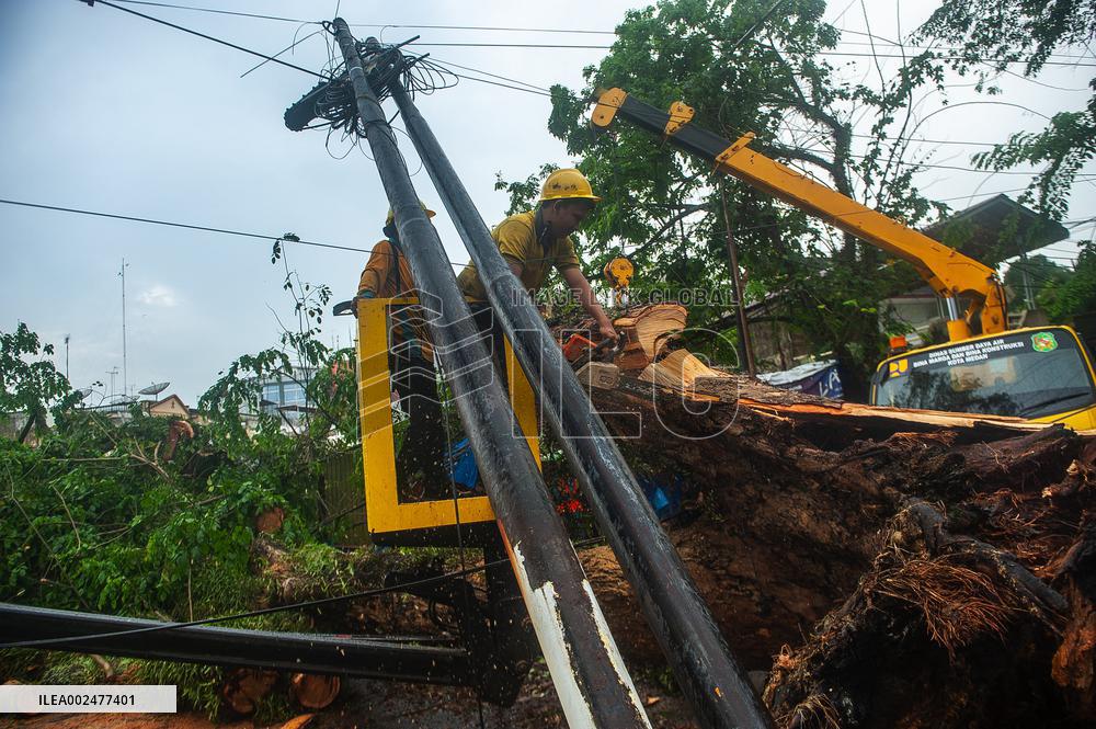 Extreme Weather Hits North Sumatra - Indonesia