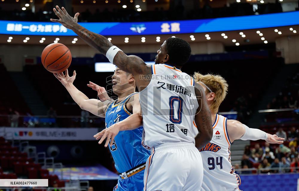 (SP)CHINA-BEIJING-BASKETBALL-CBA-BEIJING DUCKS VS SHANGHAI SHARKS(CN)