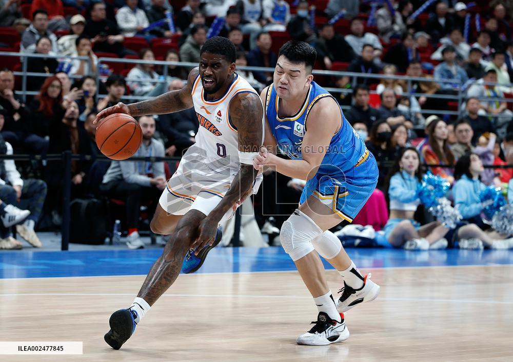(SP)CHINA-BEIJING-BASKETBALL-CBA-BEIJING DUCKS VS SHANGHAI SHARKS(CN)