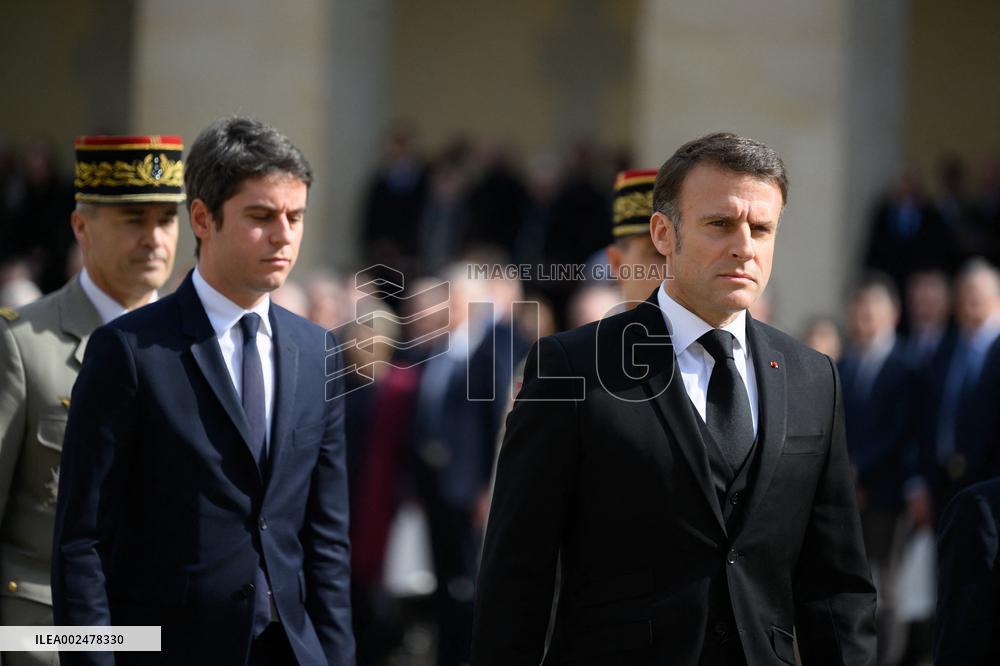 Philippe De Gaulle National Tribute Ceremony - Paris