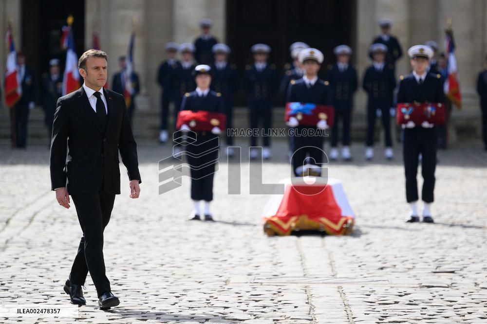 Philippe De Gaulle National Tribute Ceremony - Paris