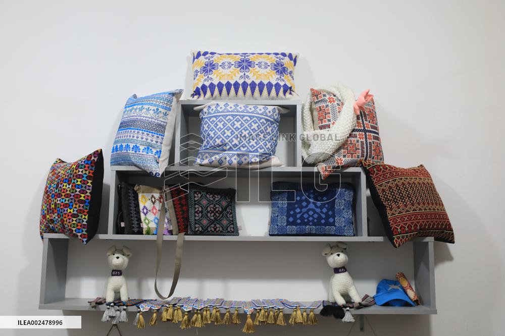 LEBANON-BEIRUT-SHATILA REFUGEE CAMP-SYRIAN REFUGEE WOMEN-EMBROIDERY