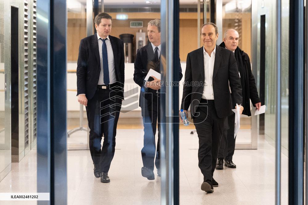 Xavier Niel hearing at the National Assembly - Paris