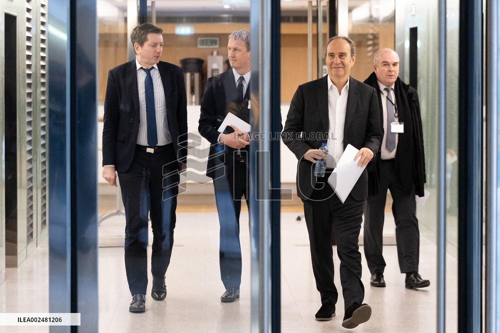 Xavier Niel hearing at the National Assembly - Paris