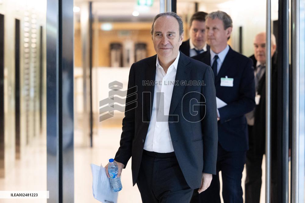 Xavier Niel hearing at the National Assembly - Paris