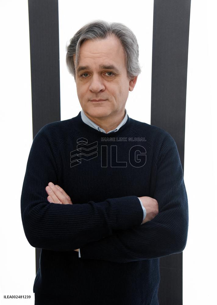 Charlie Hebdo Director Riss Appears On RMC/BFMTV - Paris