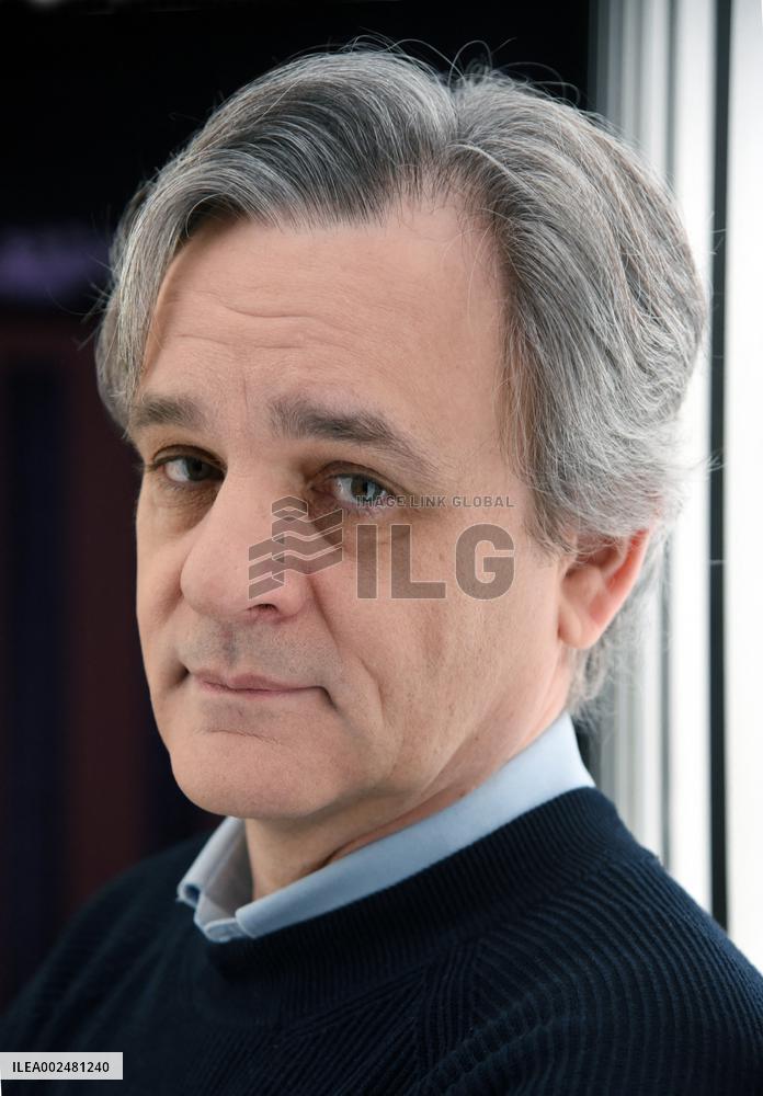 Charlie Hebdo Director Riss Appears On RMC/BFMTV - Paris