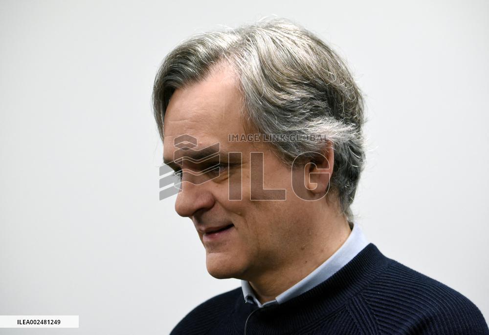 Charlie Hebdo Director Riss Appears On RMC/BFMTV - Paris