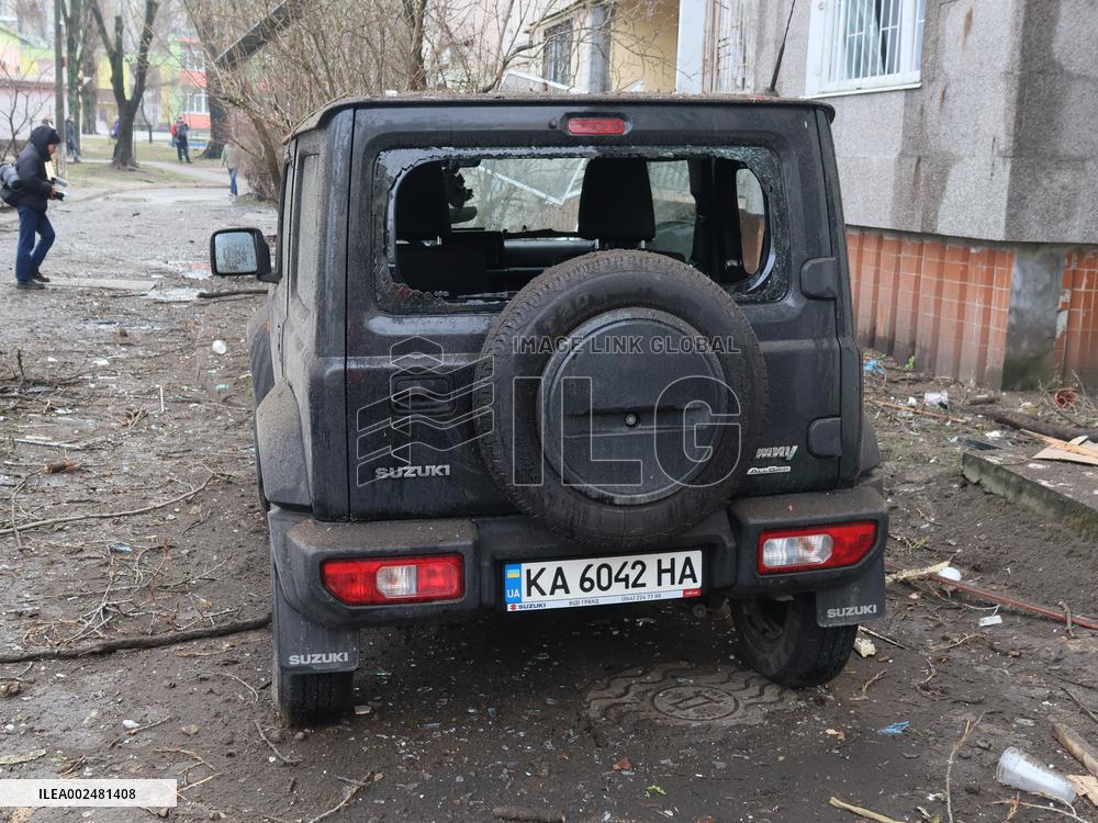 UKRAINE-KIEV-MISSILE ATTACK