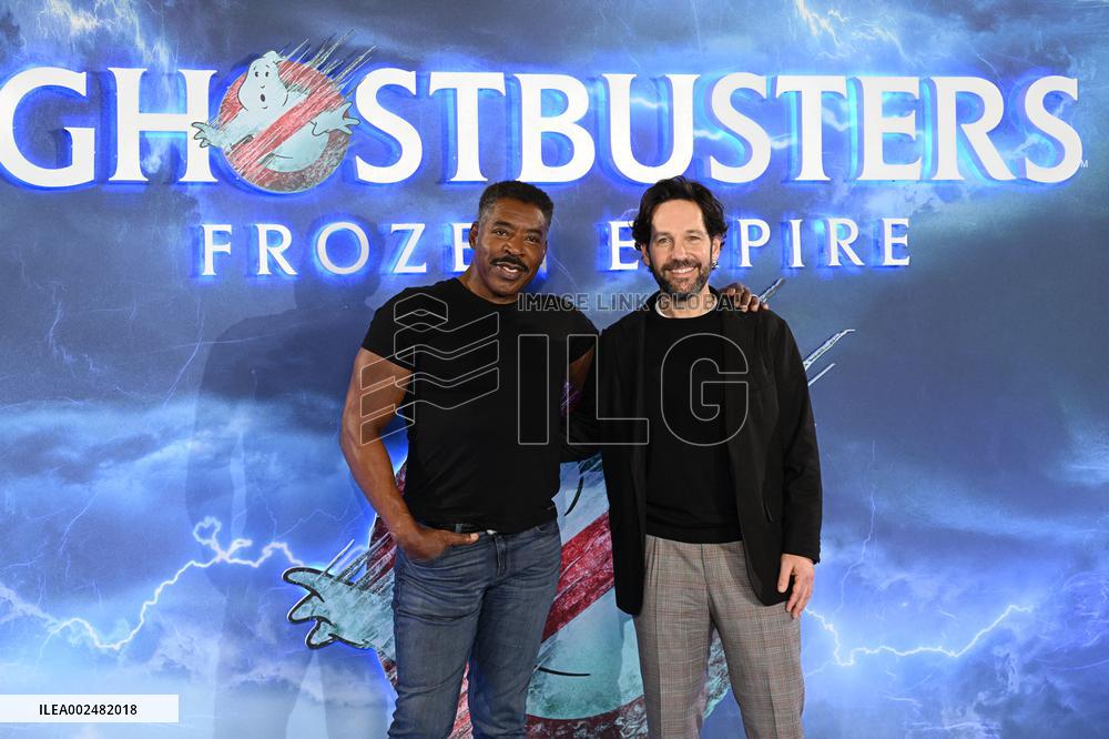 Ghostbusters Frozen Empire Photocall - London