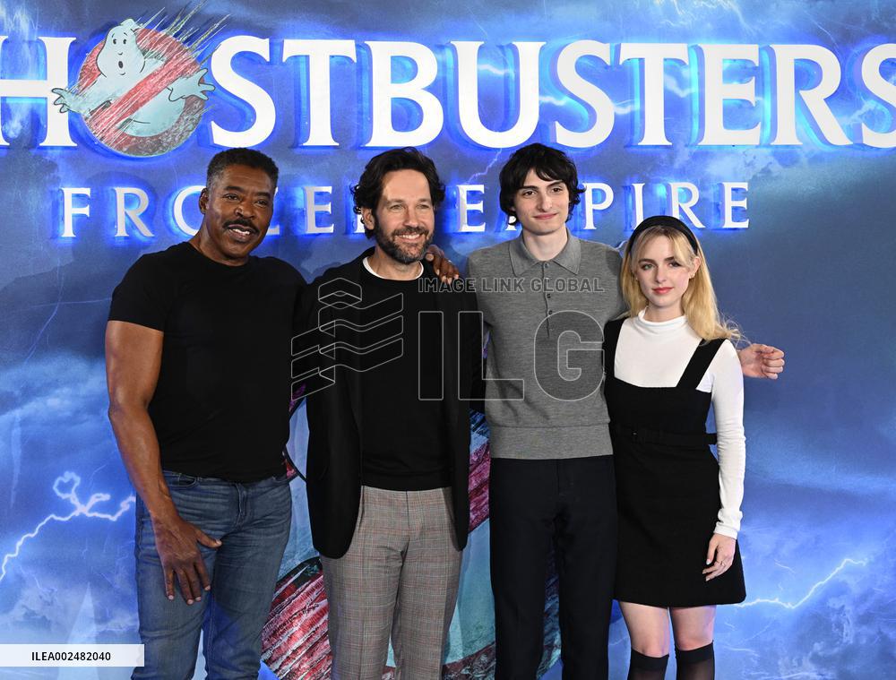 Ghostbusters Frozen Empire Photocall - London