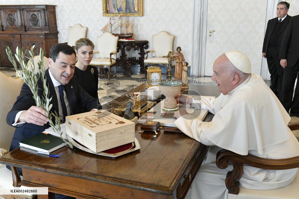 Pope Francis In Private Audiences - Vatican