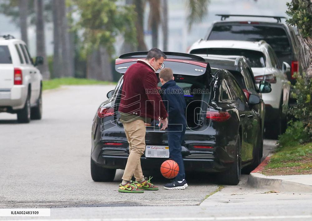 Ben Affleck Out With Son - LA