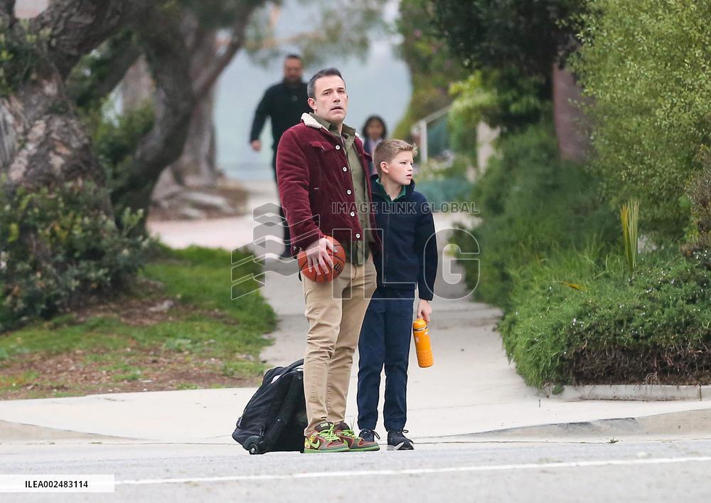 Ben Affleck Out With Son - LA