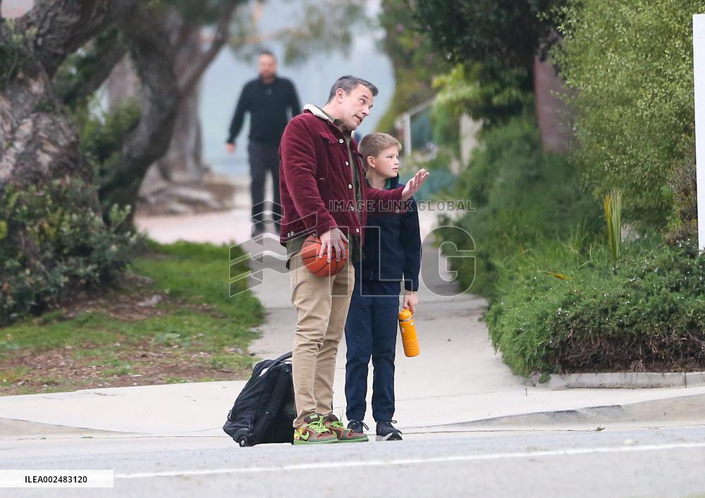 Ben Affleck Out With Son - LA