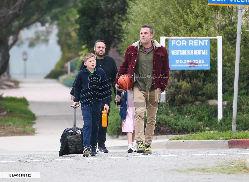 Ben Affleck Out With Son - LA