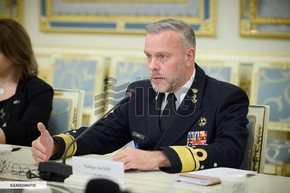 Zelensky Meets NATO Military Committee Chair - Kyiv