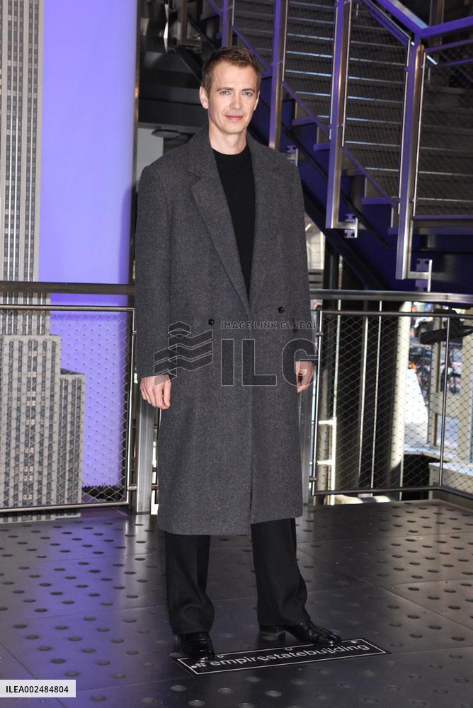 Hayden Christensen Celebrates Star Wars-Themed Takeover Of Empire State Building - NYC
