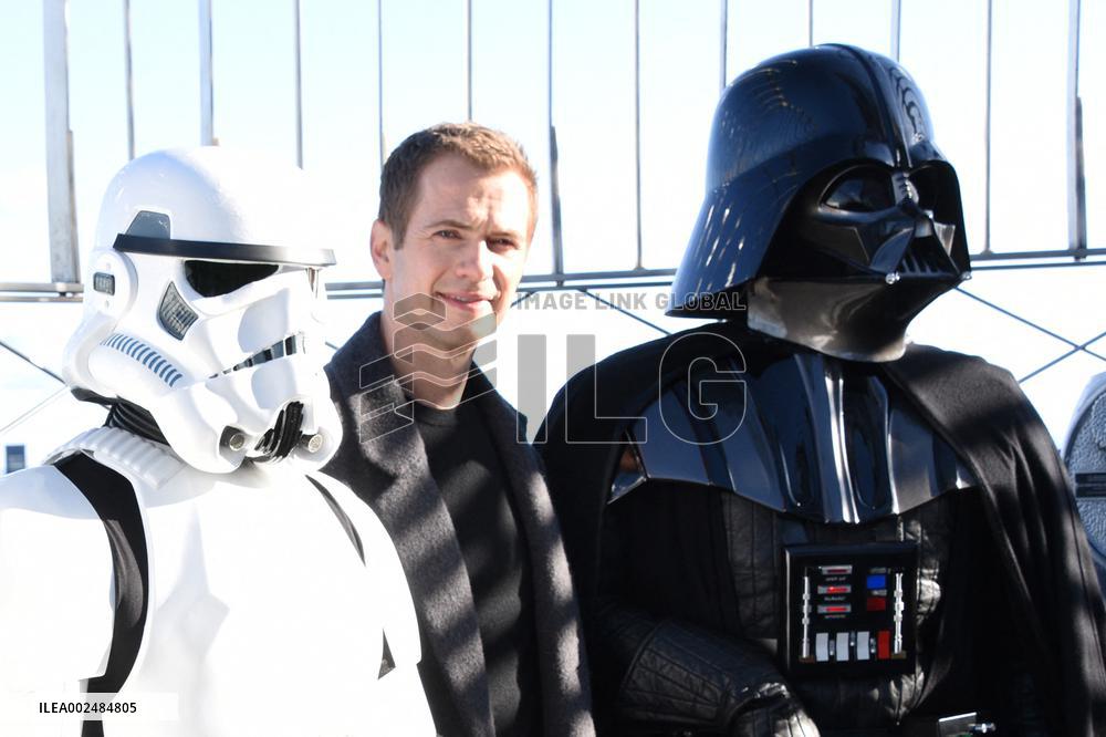Hayden Christensen Celebrates Star Wars-Themed Takeover Of Empire State Building - NYC