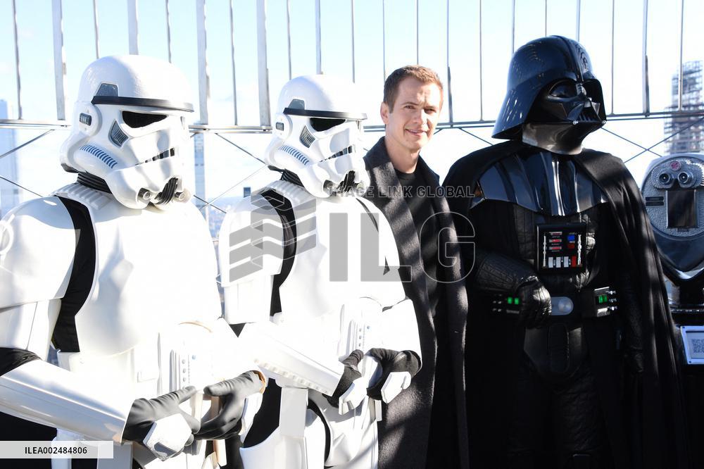 Hayden Christensen Celebrates Star Wars-Themed Takeover Of Empire State Building - NYC