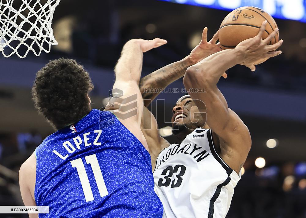 (SP)U.S.-MILWAUKEE-BASKETBALL-NBA-BUCKS VS NETS