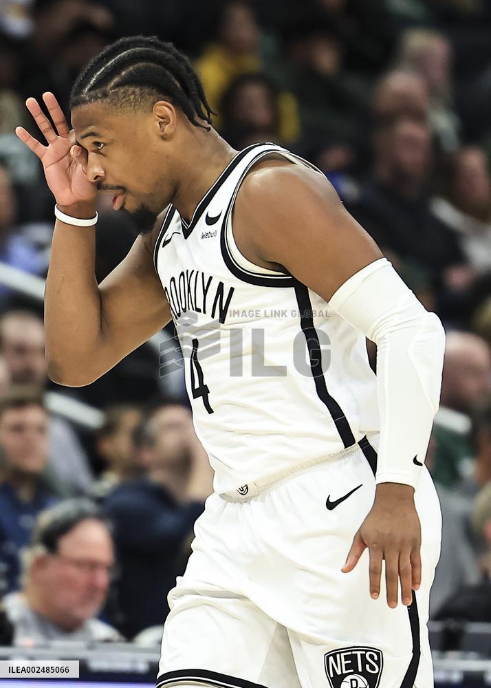 (SP)U.S.-MILWAUKEE-BASKETBALL-NBA-BUCKS VS NETS