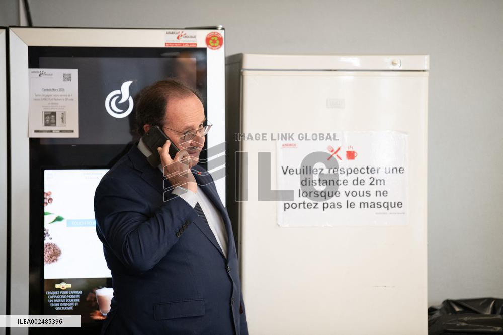 Francois Hollande At The La France S'engage Competition Meeting - France
