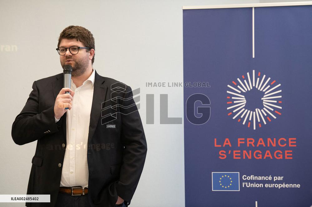 Francois Hollande At The La France S'engage Competition Meeting - France