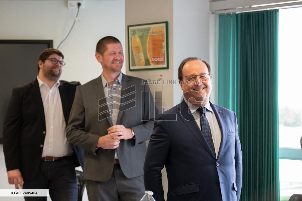 Francois Hollande At The La France S'engage Competition Meeting - France