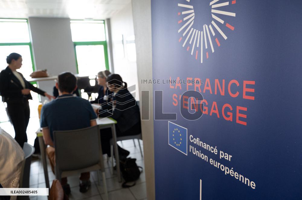 Francois Hollande At The La France S'engage Competition Meeting - France