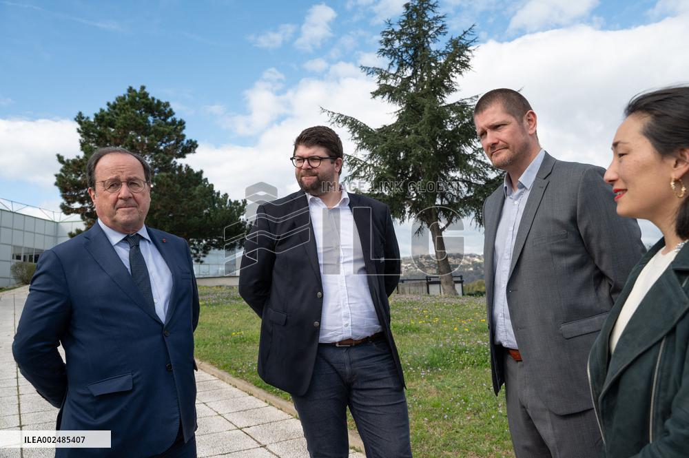 Francois Hollande At The La France S'engage Competition Meeting - France