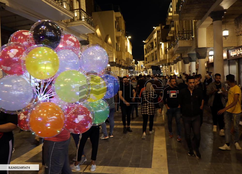 IRAQ-BAGHDAD-RAMADAN-NIGHT
