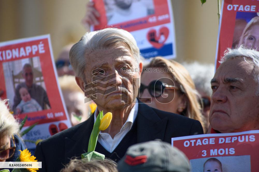 Rally For The Release Of Hamas Hostages - Paris