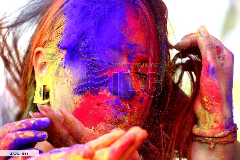 INDIA-BHOPAL-HOLI FESTIVAL-CELEBRATION