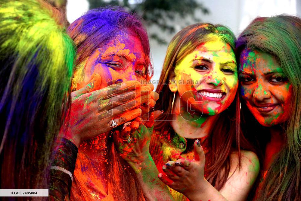 INDIA-BHOPAL-HOLI FESTIVAL-CELEBRATION
