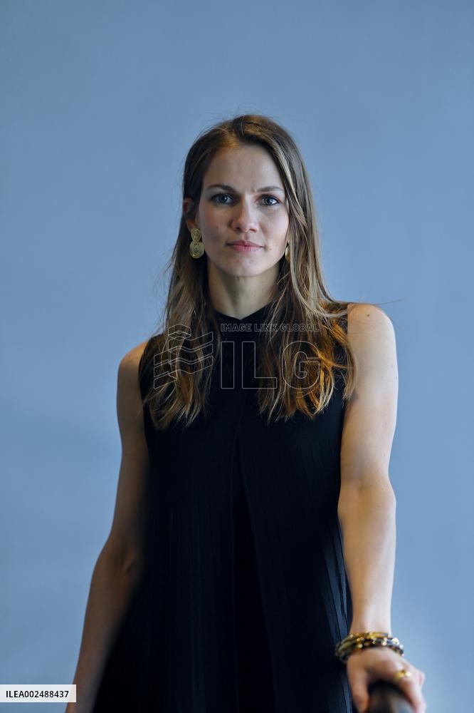 Margot Bancilhon poses during the Series Mania Festival - Lille
