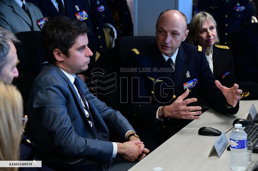 Gabriel Attal Visits Lyon-Mont Verdun Air Base