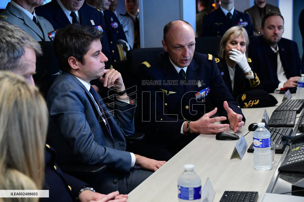 Gabriel Attal Visits Lyon-Mont Verdun Air Base