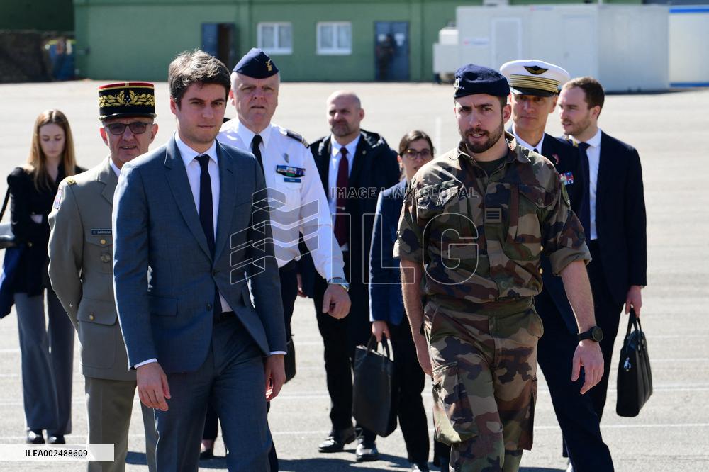 Gabriel Attal Visits Lyon-Mont Verdun Air Base