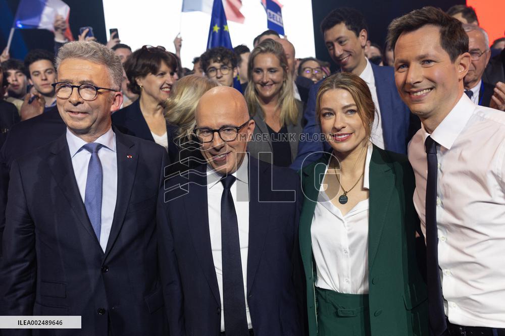 Les Republicains Europe Launch Campaign - Aubervilliers