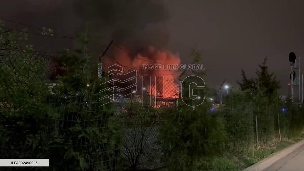 US: Large Fire Breaks Out Near Fort Totten Metro Station In Washington, D.C.