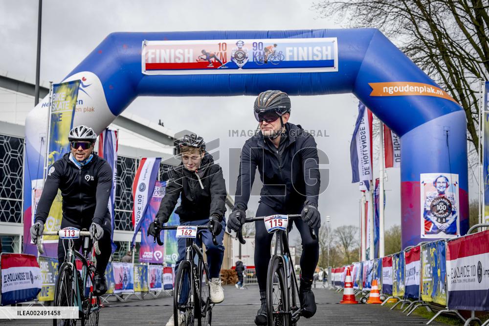 Dutch Royal Family Attends Charity Event at Thialf Stadium