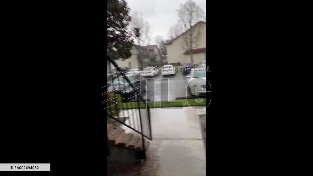 US: Thunderstorms Bring Hail To Parts Of Southern California