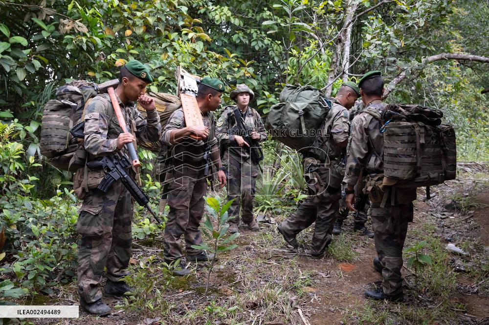 River Checkpoint At Saut Tourepe On The Approuague River - French Guiana
