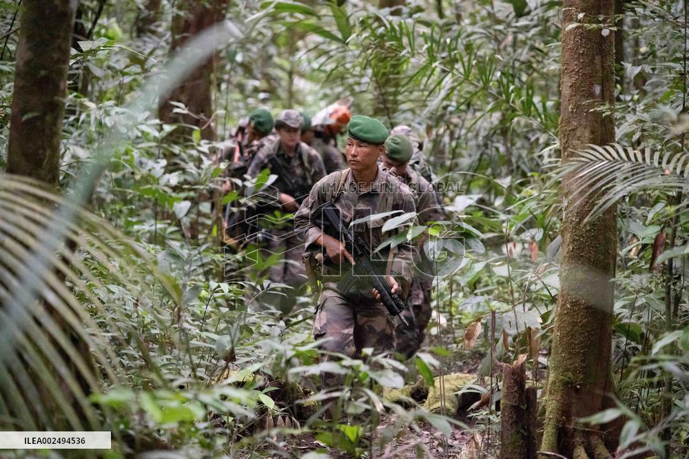 River Checkpoint At Saut Tourepe On The Approuague River - French Guiana