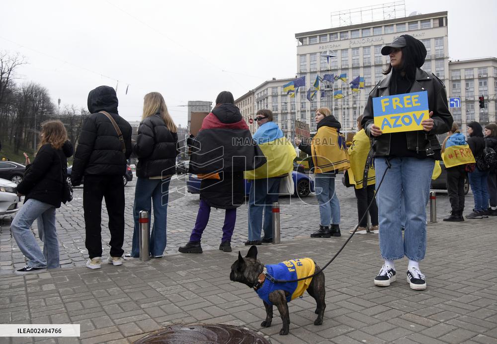 Rally in support of Ukrainian POWs and missing in Kyiv