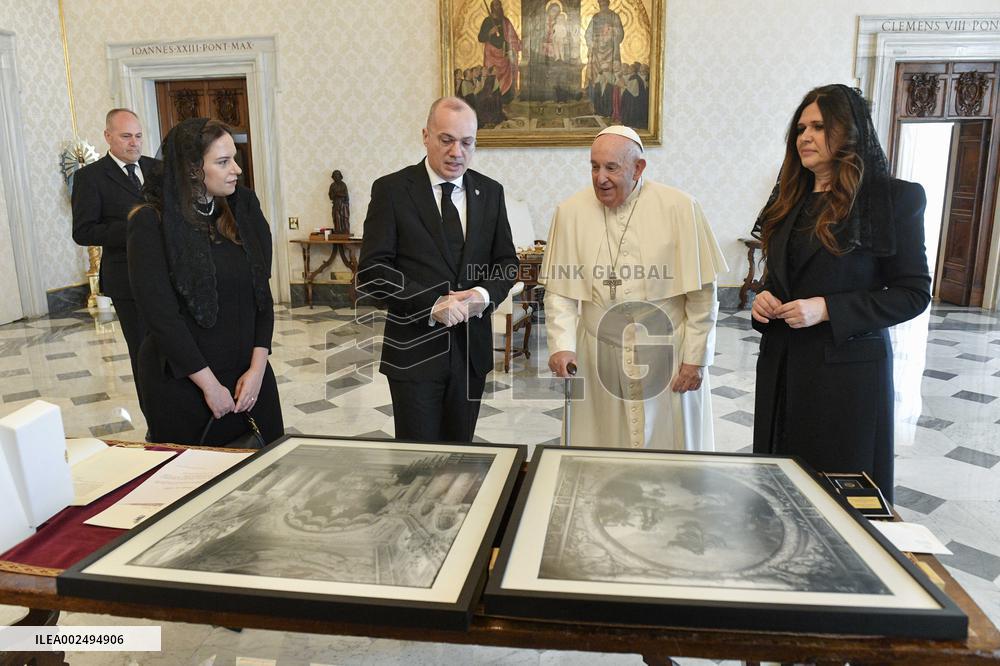 Pope Francis Receives  Albania's Foreign Minister - Vatican
